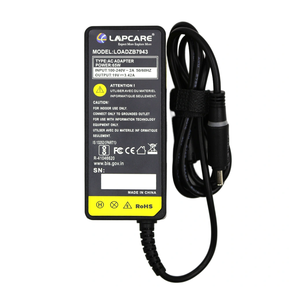 Lapcare  Laptop Adapter Compatible For Asus 65w | 19v/3.42a | 4.0mm x 1.35mm view 2